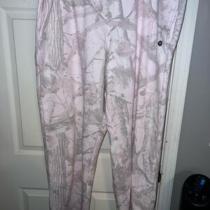 Hollister Pink Camouflage Low Rise Sweatpants